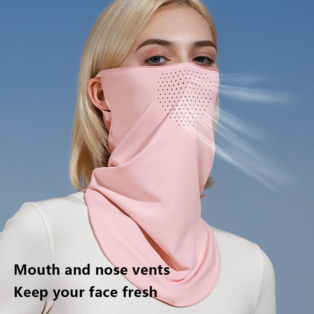 GOLOVEJOY XTJ128 Summer Hanging Ear Sunproof Mask Scarf Breathable Cooling Face Neck Cover GOLOVEJOY XTJ128 Summer Hanging Ear Sunproof Mask Scarf Breathable Cooling Face Neck Cover